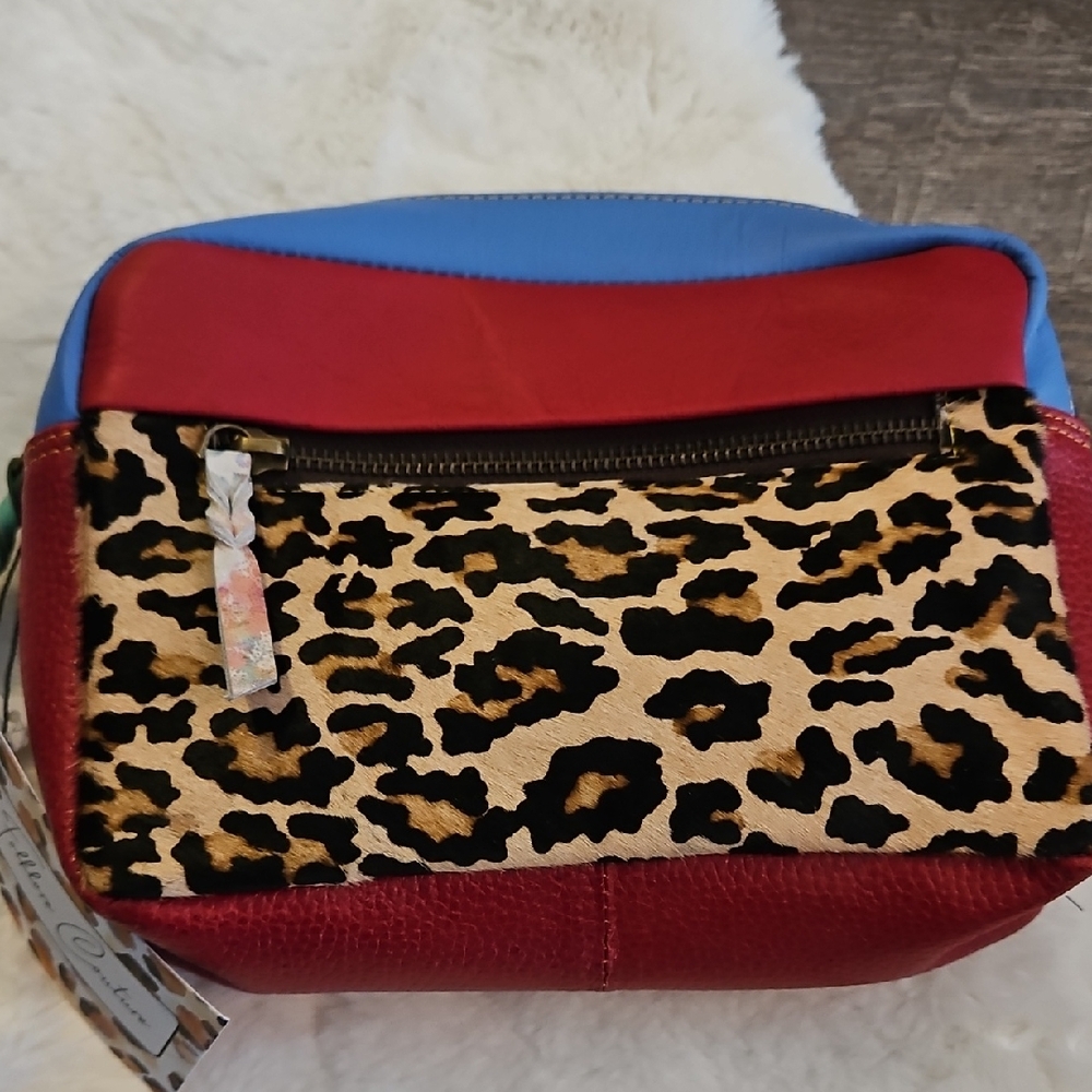 Stylish Folklore Couture Belt Bag with Leopard Print